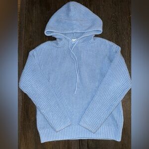 Style & Co. Light Blue Hooded Sweater